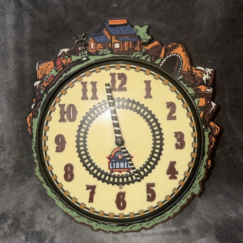 Vintage Lionel Train Clock Whistling 1900-2000 Centennial Anniversary Tested GUC