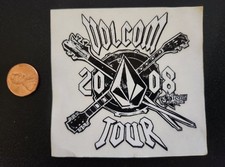 VOLCOM Surf Snowboard BMX Skateboard 2008 Tour Sticker Excellent NEW old stock