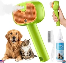 🆕4-in-1 Cat Steam Brush🐶Upgraded Pet Steam Brush🐱Indoor Cats Dogs Spray
