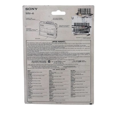 Sony WM-41 Walkman Cassette Player for sale online | eBay