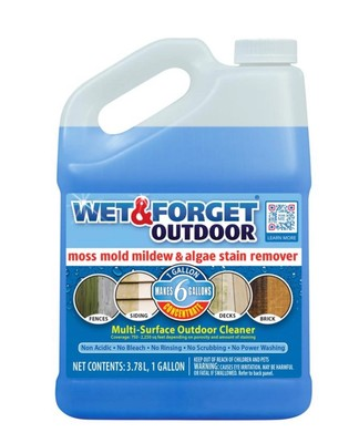#ad *CASE OF 4 TOTAL GALLONS* Wet amp; Forget 800128 Outdoor Cleaner Concentrate 1 Gal $78.99
