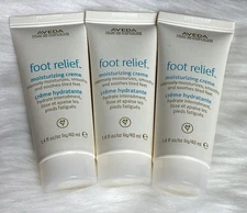 3 x Aveda Foot Relief Moisturizing Creme Soothes Tired Feet ~ 1.4oz/40ml Each