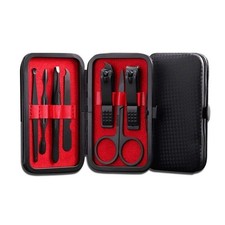 Professional Multifunction Nail Clipper Set Black Stainless Steel