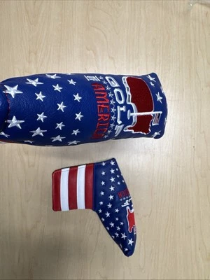 Gulf Of America USA Flag BLADE Putter Headcover Golf Donald Trump MAGA Patriotic