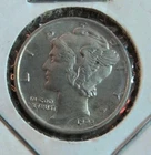 1943 . Mercury Dime . XF . Extra Fine . EF . Silver .