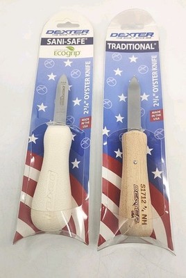 Dexter Oyster & Clam Knife Set (2) Sani-Safe + Traditional New Sealed