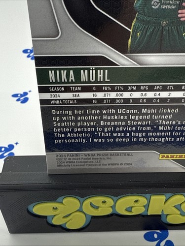 2024 Panini Prizm WNBA Silver Crackled Ice Nika Muhl RC Seattle Storm - 第 11/11 張圖片