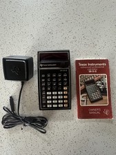 Texas Instruments SR-51-II 1976 Calculator w/ Manual Plug Adapter WORKS