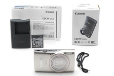 [Unused in Box] Canon PowerShot ELPH 360 IXY 650 Silver Digital Camera JAPAN 508