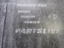 Subaru 360 Parts List Sedan Custom K111 K111s K142 Series  And Difficult Mater