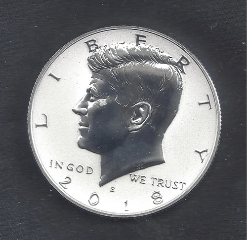 2018-S SILVER REVERSE PROOF KENNEDY HALF