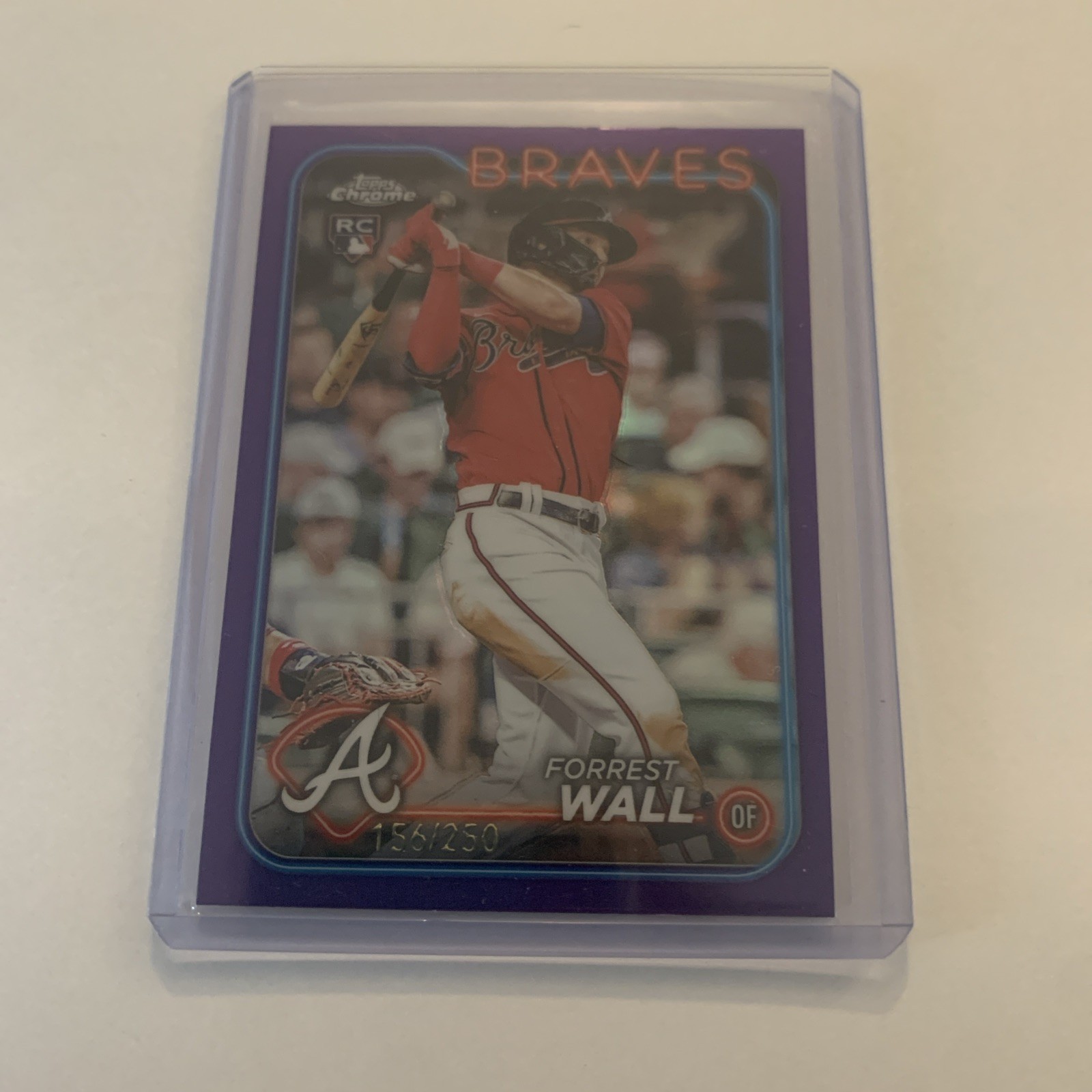 2024 Topps Chrome RC Rookie #176 PURPLE Forrest Wall /250  M20