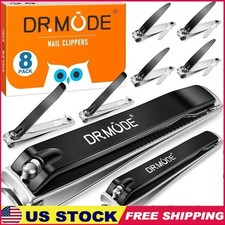 Stainless Steel Nail Clipper Set Sharp Ergonomic Keychain Portable Travel Gift