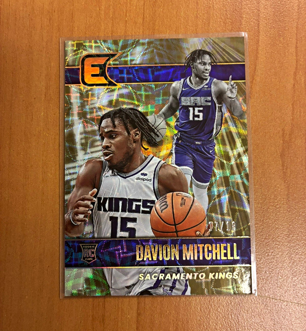 Panini 2021-22 Chronicles Essentials Davion Mitchell Kings *Heat* #312 (RC) /18