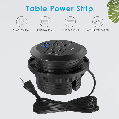 Einbautülle mit Steckdosen & 20W USB-C Schnellladeanschluss - Bild 2 von 5