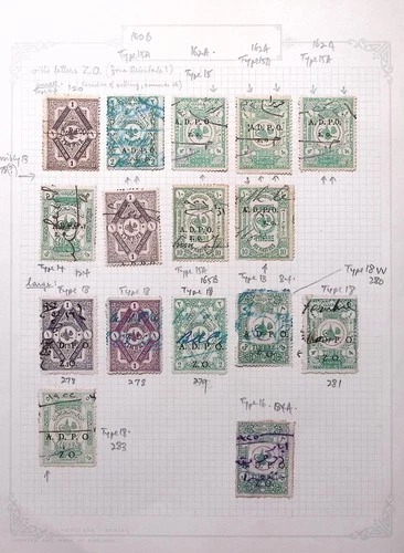 TURKEY: Turkish Revenues Used in Syria with A.D.P.O. Overprints - Album Page