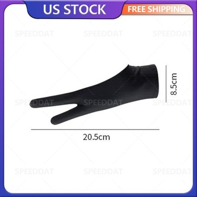1Pack Two Finger Anti-fouling Glove Drawing & Pen Graphic Tablet Pad For Artist