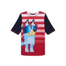 NEW Bluey Boys Rashguard with Short-Sleeves and UPF 50 Size 8