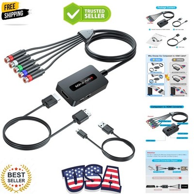 Female Component to HDMI Converter Cable with HDMI and Component Cables for P...