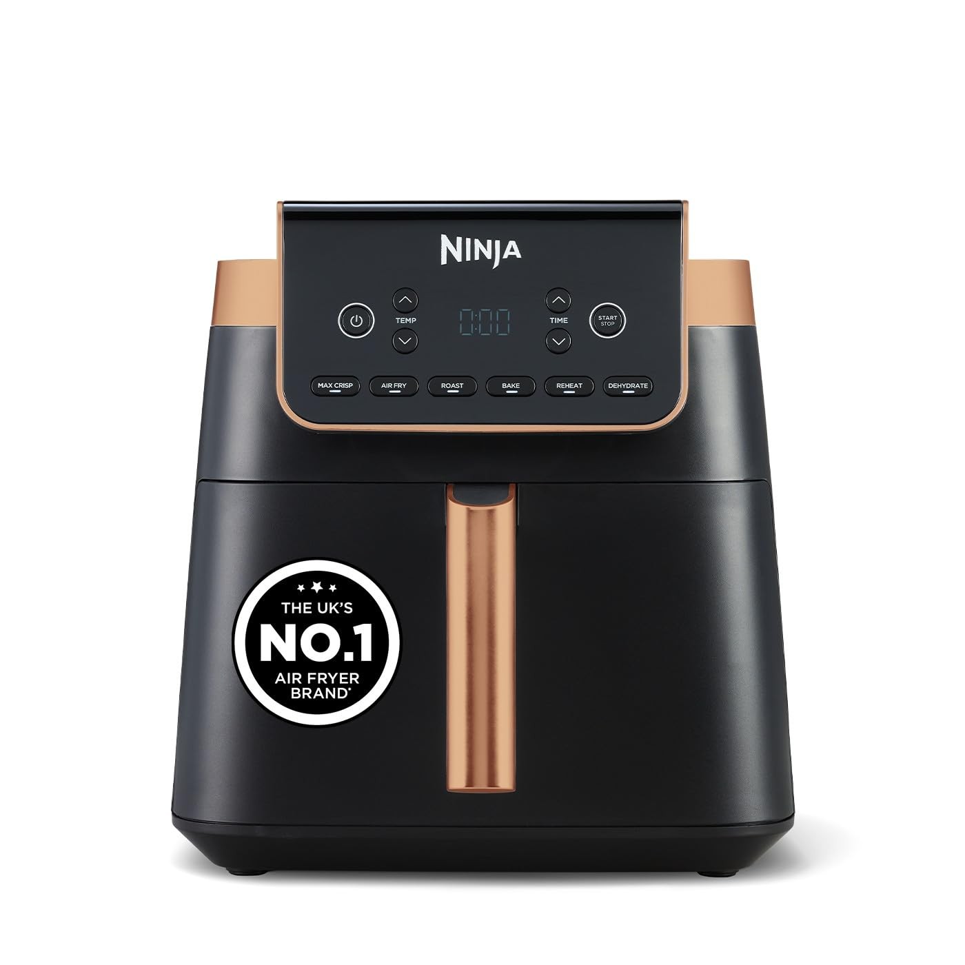 Ninja Air Fryer MAX PRO 6.2L Uses No Oil Large Square Single Drawer Roast Bake