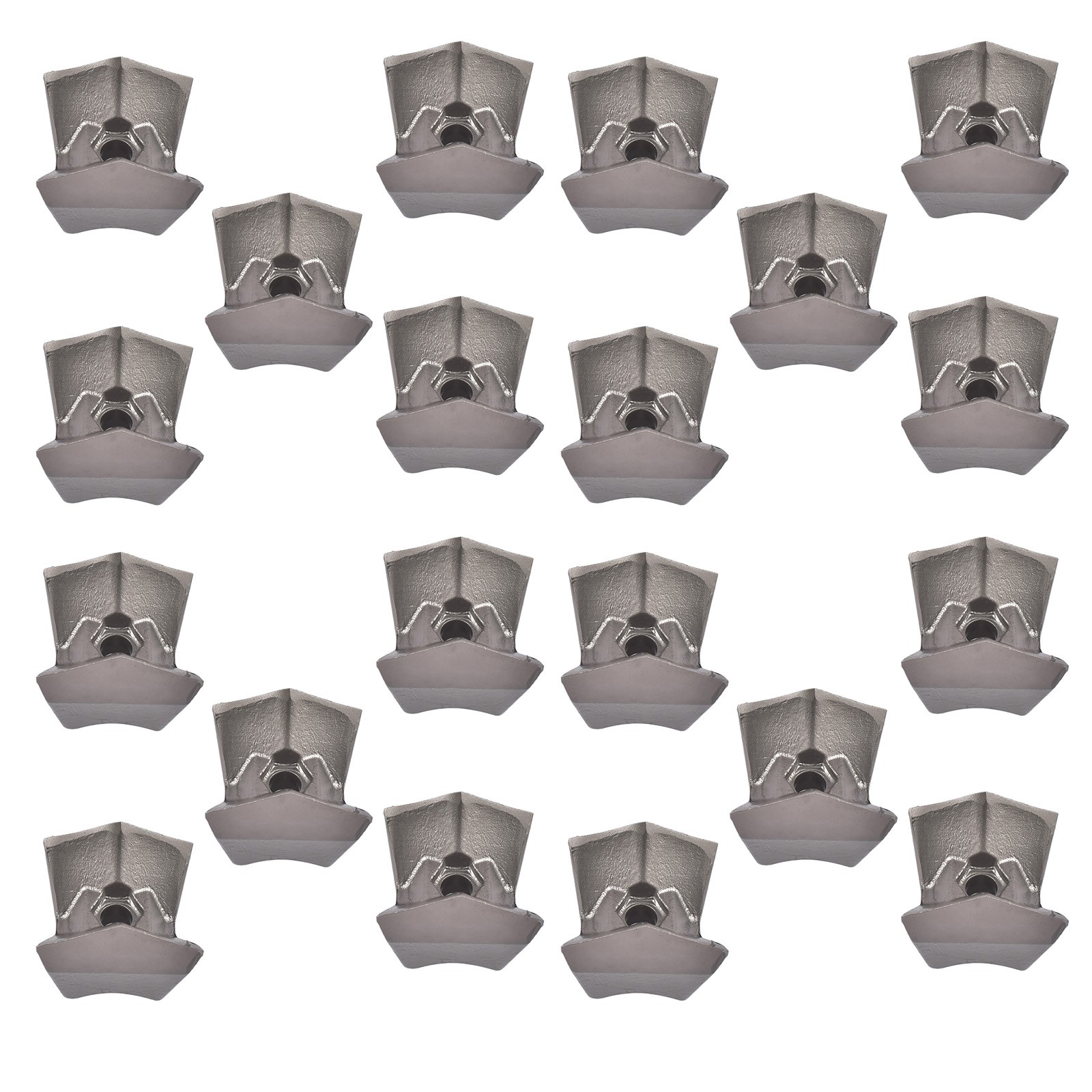Brand New 20Reversible Knife Teeth Replacement For Cubit Fecon Cubit Fecon Cubit