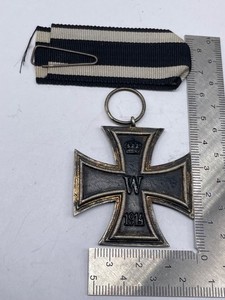 Imperial German Iron Cross - Original WW1 Issue - IVI Marked on Ring