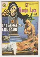 EL MONJE LOCO #89 MEXICAN HORROR COMIC 1969 H.N.G. STAMP TORMENT RACK TURTURE -C