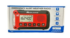 Midland ER50 Portable Emergency Weather Alert Crank Radio AM/FM Flashlight