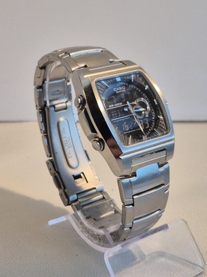 Casio Edifice EFA-120 Analog & Digital Herren Quarz Uhr Armbanduhr Silber 