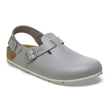 Birkenstock Unisex Tokio Pro Clogs Gun Metal Leather W7 / M5 38 EU 