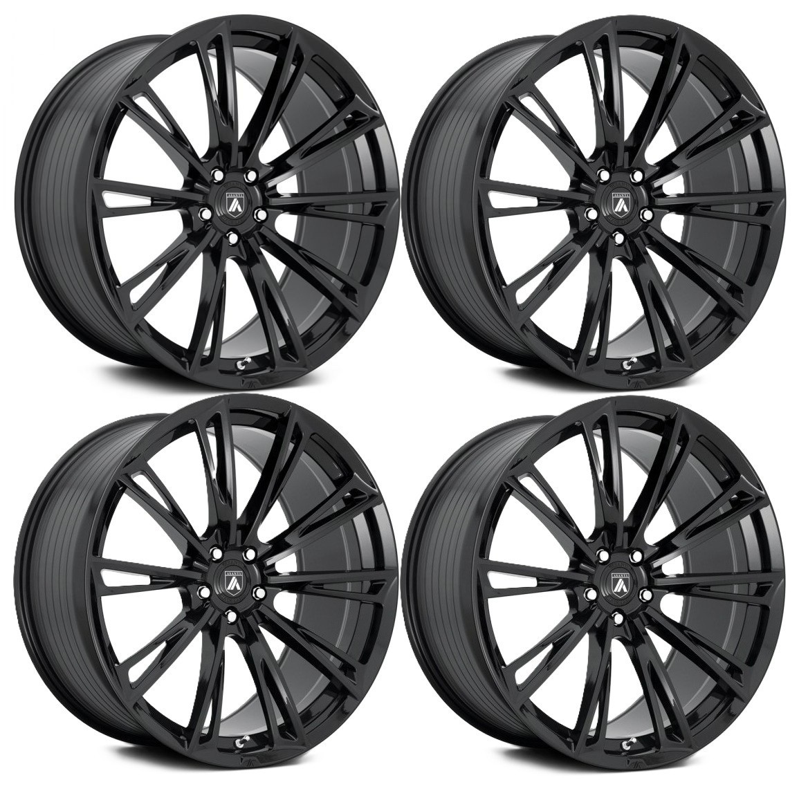GLOSS BLACK WHEEL TIRE PACKAGE SET 245 35 20 FIT TOYOTA CAMRY XSE