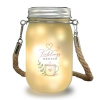 Solarlicht Lieblingsmensch - HäNgende Solarlampe Mit Herzmotiv Mit Spruch: