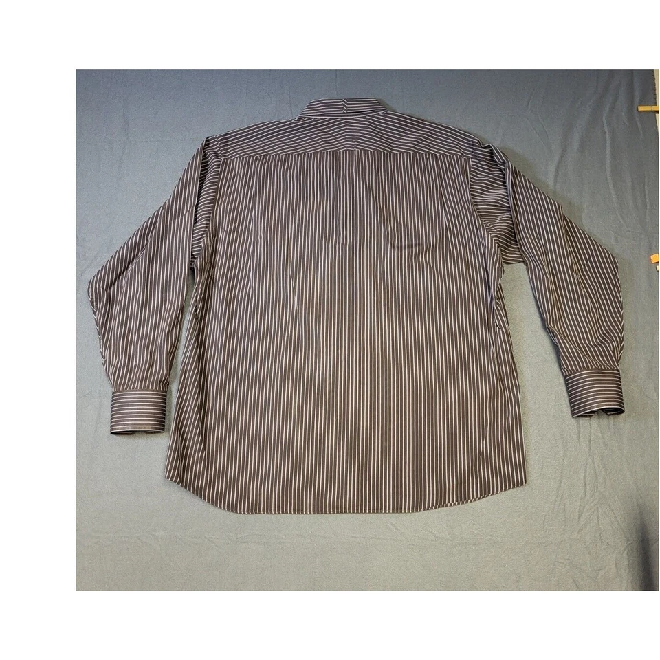 Camisa de vestir Ben Sherman abotonada ligera marrón azul para hombre talla XL Foto 2 de 4