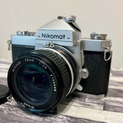 Nikon Nikomat FTN 35mm SLR Film Camera w/ NIKKOR 28mm F3.5 Lens