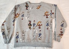 Warner Brothers, Bugs Bunny  Friends, M 7-9 Size, Gray Color Sweatshirt
