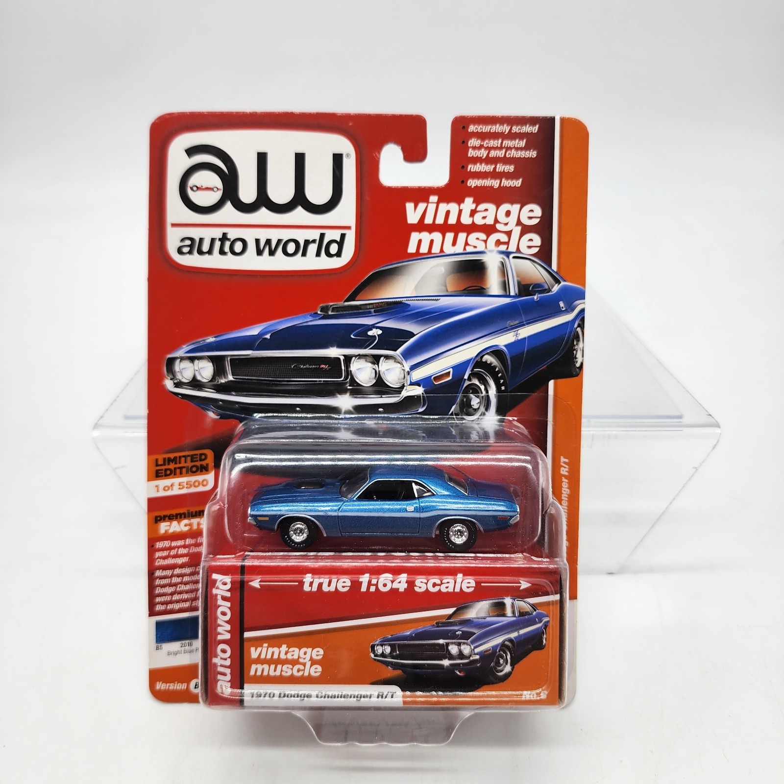 UH Auto World 2019 Muscle Car 1970 Dodge Challenger R/T #AW64202 New SEALED