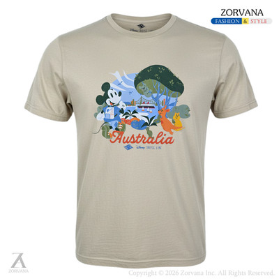 Disney Cruise Line Australia Collection - Beige Adult T-Shirt | M (42)