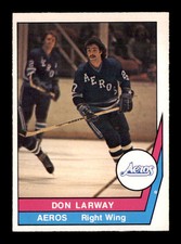 1977 O-Pee-Chee WHA #48 Don Larway RC NM/NM+ X3360401
