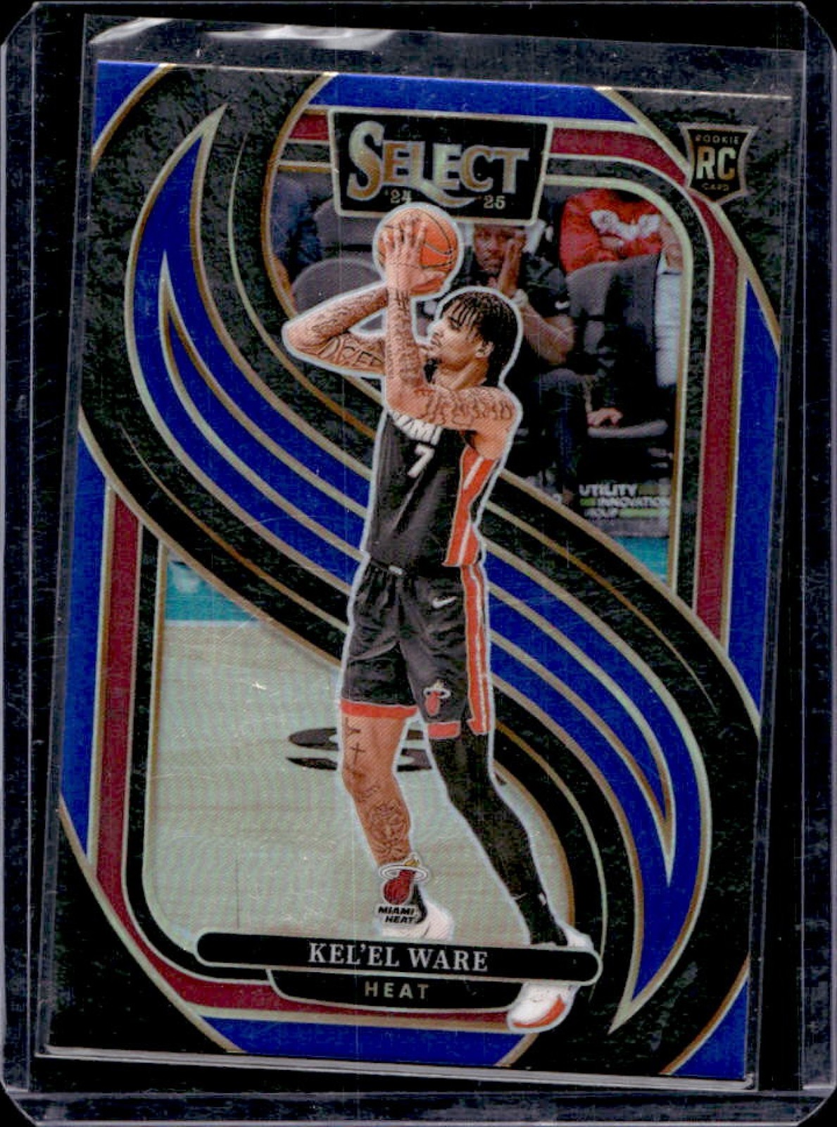 2024-25 Select Kel'el Ware Premier RC Blue Prizm Rookie #191 Heat