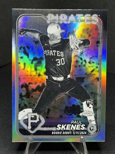 Paul Skenes [Negative Refractor] #USC27 2024 Topps Chrome Update card