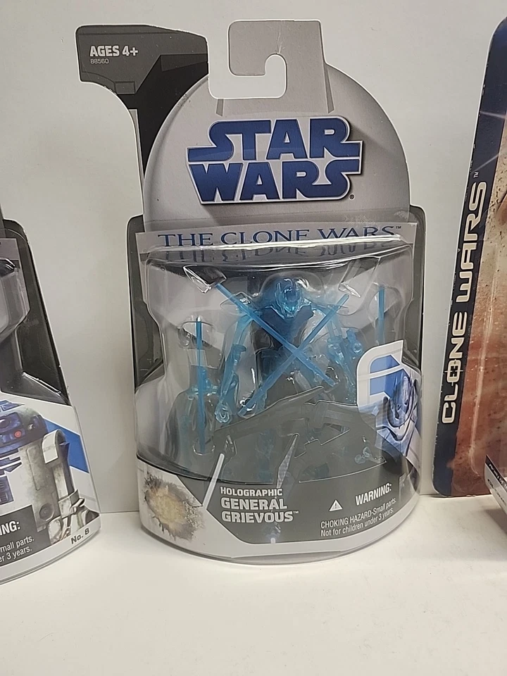 Lote de 4 figuras de acción de Star Wars The Clone Wars en tarjeta nuevas en paquete envío gratuito Foto 3 de 4