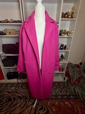 ByEgreis Hot Pink Oversized Coat with Pockets Size XS Women's New