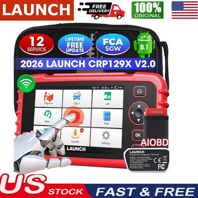 2026 Launch CRP129X V2.0 OBD2 Car Scanner Engine SRS TPMS EPB Diagnostic Tool*#