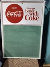 VINTAGE COKE MENU BOARD SIGN 28" TALL