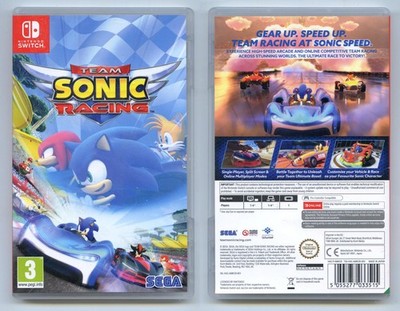 Nintendo Switch Team Sonic Racing Sega Spiele mit Hülle EX/EX