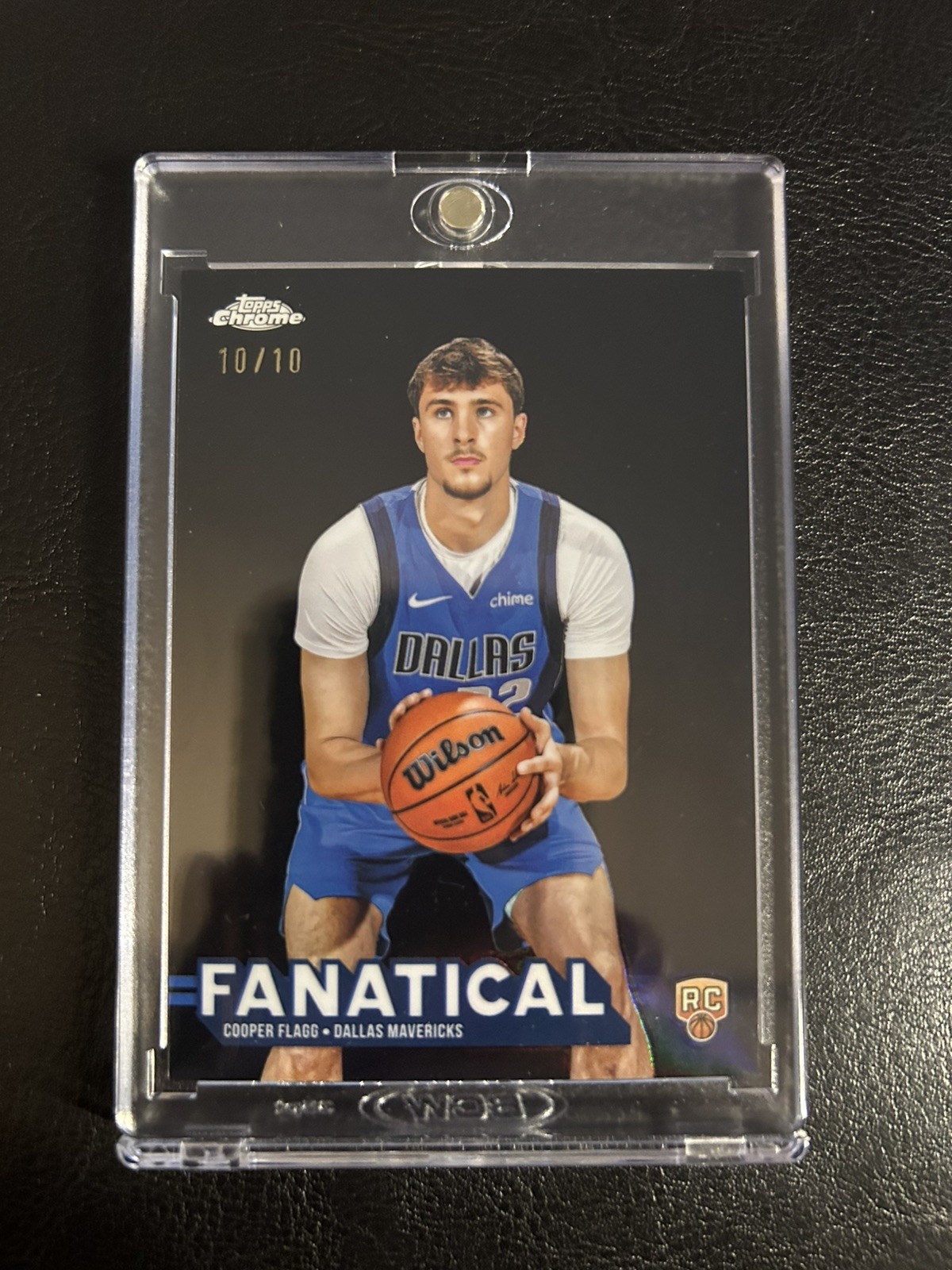 2025-26 Topps Chrome Cooper Flagg Fanatical Black Refractor 10/10 Rare RC ☄️