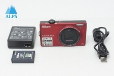  Near mint Nikon COOLPIX S6000 14.2MP Compact Digital Camera Flash Red 260513r
