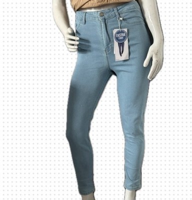 Jeans Women's Light Wash Blue Denim Skinny High Rise Stretch 5-Pkt
