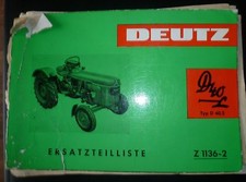 Deutz Schlepper D 40 L Ersatzteilliste