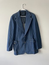 Vintage Denim Lee Set Sanfor Suit Jacket / Sport Coat Size M